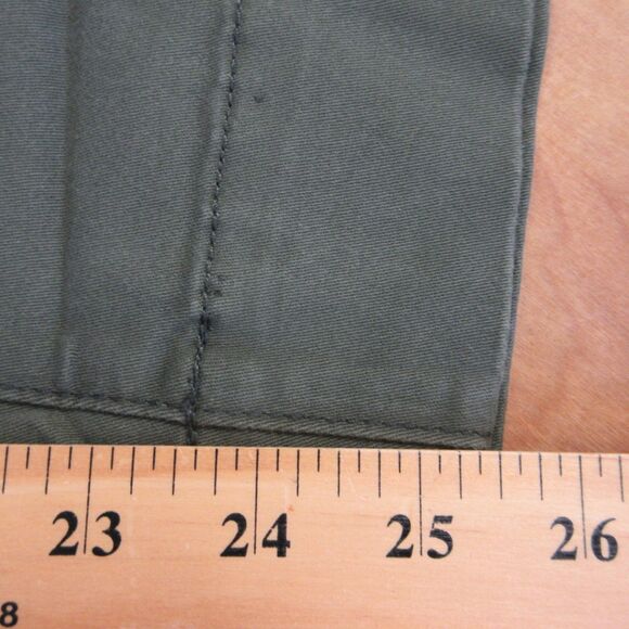 GLORIA VANDERBILT Tummy Control Wide Leg Crop Pants Sz 10 Army Green Olive NWT - Picture 14 of 15